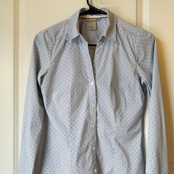 Women's button down polka dot shirt - Picture 1 of 3